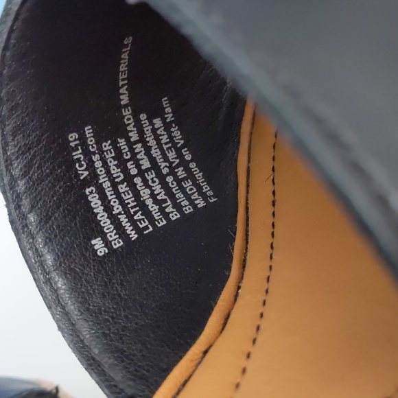 Born Agnio Cork Wedge Sandal, Black, Leather - Picture 5 of 8